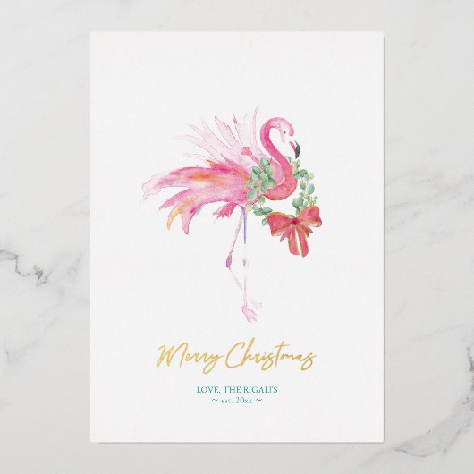 Cartes de Noël de la plage de Floride (Recto)