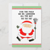 Cartes de Noël de Lacrosse (Devant)