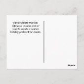 Cartes de Noël de l'agent immobilier (Dos)