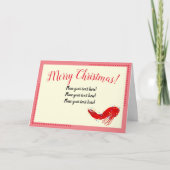 Cartes de Noël de langoustes (Devant)