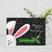 Cartes de Noël de lapin (Debout devant)