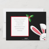Cartes de Noël de lapin (Dos)