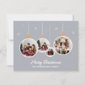 Cartes de Noël de photos de famille pour les fêtes (Devant)