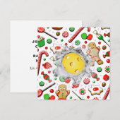 Cartes de Noël de Pickleball (Devant / Derrière)