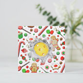 Cartes de Noël de Pickleball (Debout devant)