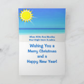 Cartes de Noël de plage de la Floride avec votre (Intérieur)