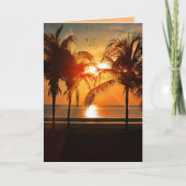 CARTES DE NOËL DE PLAGE TROPICALE (Devant)