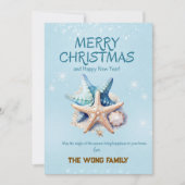 Cartes de Noël de Sea Starfish (Devant)