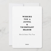 Cartes de Noël de Tennis (Dos)