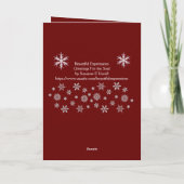 Cartes de Noël de vacances avec de belles expressi (Dos)