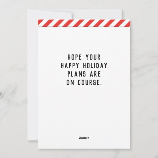 Cartes de Noël de vacances de Disk Golf (Dos)