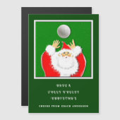 Cartes de Noël de vacances de volley-ball (Devant / Derrière)