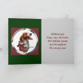 Cartes de Noël d'épagneul de Bretagne (Intérieur)