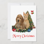 Cartes de Noël des animaux (Devant)