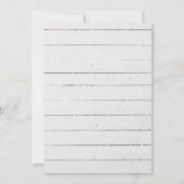 Cartes de Noël des arbres rustiques (Dos)