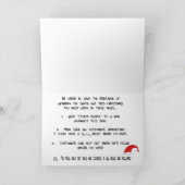 Cartes de Noël des pharmaciens bizarres et amusant (Intérieur)