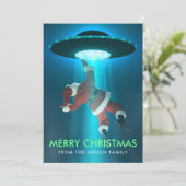 Cartes de Noël drôles | Cartes de vacances | Santa (Debout devant)