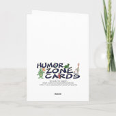 Cartes de Noël drôles : Chien de garde en service (Dos)