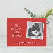 Cartes de Noël drôles d'animal familier pour des (Debout devant)