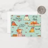 Cartes de Noël drôles de chat (Devant/Arrière en situation)