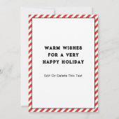 Cartes de Noël drôles de course à pied (Dos)