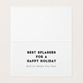 Cartes de Noël drôles de natation (Inside Unfolded)