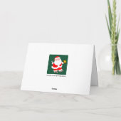 Cartes de Noël drôles de softball pour les fêtes d (Dos)