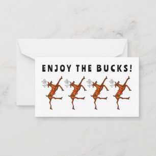 Cartes de Noël drôles pour cadeaux en espèces