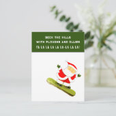 Cartes de Noël drôles pour les sports de fêtes de (Debout devant)