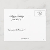 cartes de Noël du joueur de volley-ball (Dos)