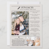 Cartes de Noël du journal de vacances avec photo (Dos)