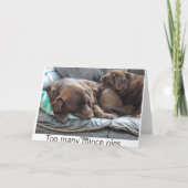 Cartes de Noël du Labrador au chocolat (Dos)