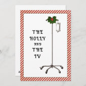 Cartes de Noël du médecin ou de l'infirmière (Devant / Derrière)