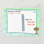 Cartes de Noël du Père Noël : Elfe de vacances eth (Dos)