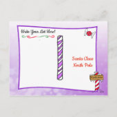 Cartes de Noël du Père Noël : Elfe des Fêtes Ethni (Dos)