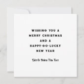 Cartes de Noël du Père Noël irlandais (Dos)