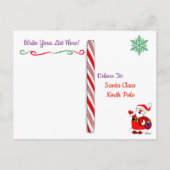 Cartes de Noël du Père Noël : Licorne de vacances  (Dos)