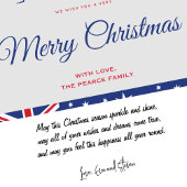 Cartes de Noël en australie Kangaroo Sleigh