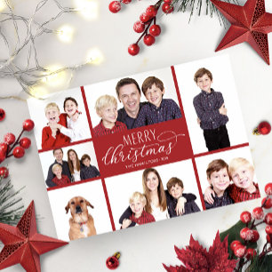 Cartes de Noël en collage photo 7 photos Chic Scri