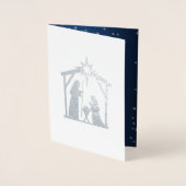 Cartes de Noël en Luxe avec Feuille de Métal Réell (Devant)