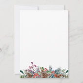 Cartes de Noël en Pinecone Vert Rouge (Dos)