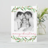 Cartes de Noël en rouge et vert (Debout devant)