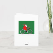cartes de Noël faisantes du vélo (Dos)