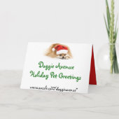 Cartes de Noël faites sur commande d'animal (Dos)