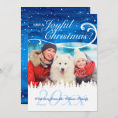 Cartes de Noël faites sur commande élégantes de (Devant / Derrière)