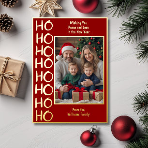 Cartes de Noël Famille 2 Photos Voeux de Vacances