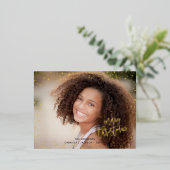 Cartes de Noël festives avec points dorés en vérit (Debout devant)