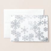 Cartes de Noël - Flammes de neige (Devant avec enveloppe)