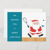 Cartes de Noël Funky Squash (Devant / Derrière)