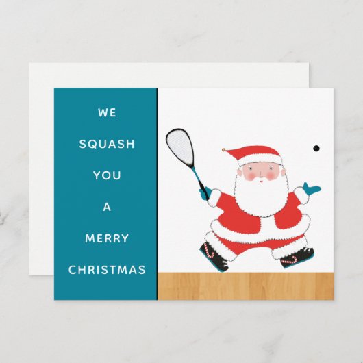 Cartes de Noël Funky Squash (Devant / Derrière)